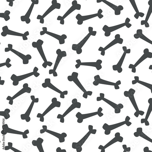 Pattern bone silhouette on a transparent background, vector bone, zoo trend, packaging design, simple design © Maryna