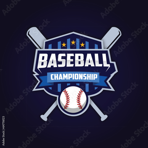 Baseball logo template
