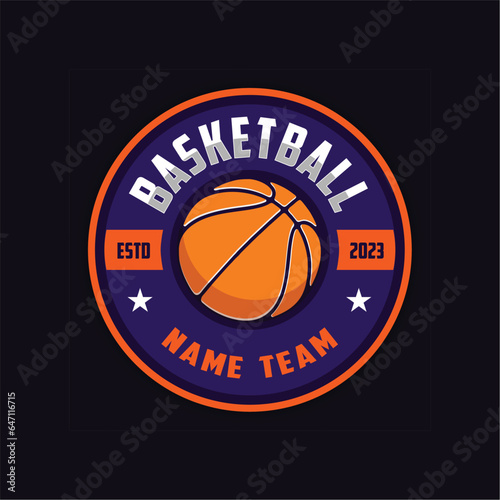 Basketball logo template