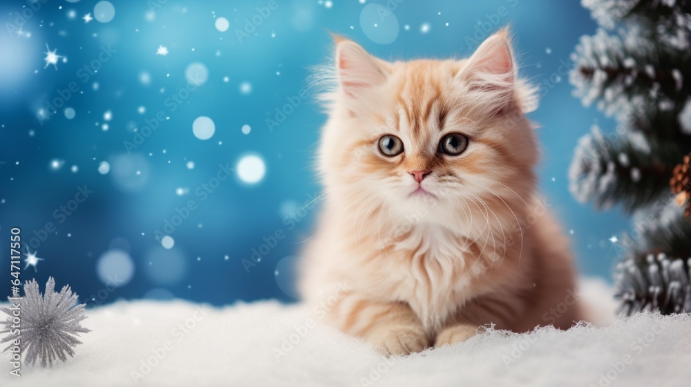 cat in winter and in forest and on sofa cat in winter and in forest and on sofa