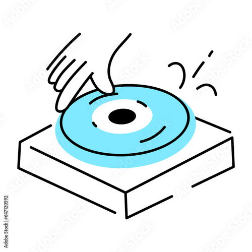 Here is a doodle icon of dj mask 