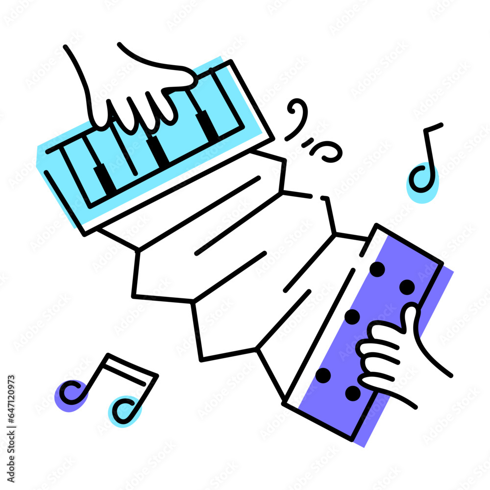 Get romantic music doodle icon Get romantic music doodle icon