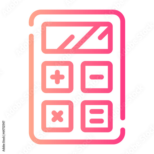 calculator gradient icon