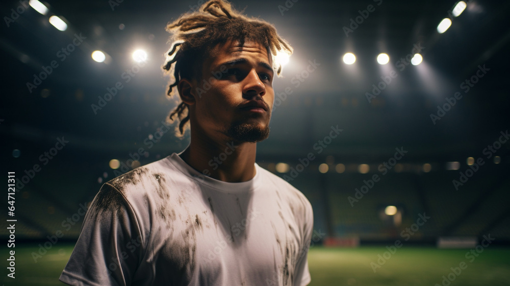 Soccer Serenade: The Midfield's Resolute Reverie, Generative AI Soccer Serenade: The Midfield's Resolute Reverie, Generative AI