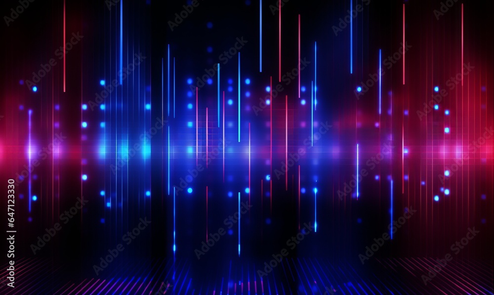 green digital glowing equalizer background 