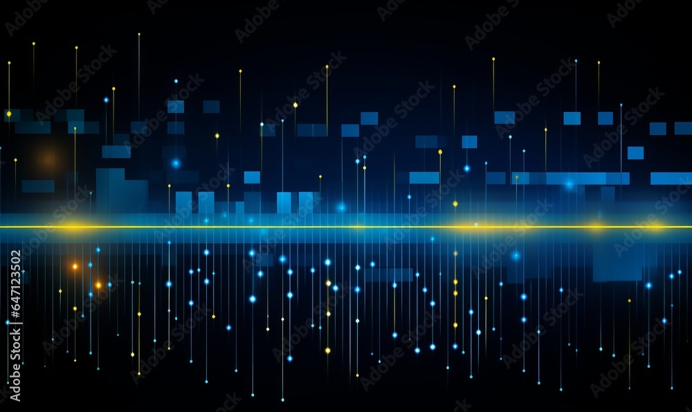 Obraz premium abstract blue background with equalizer