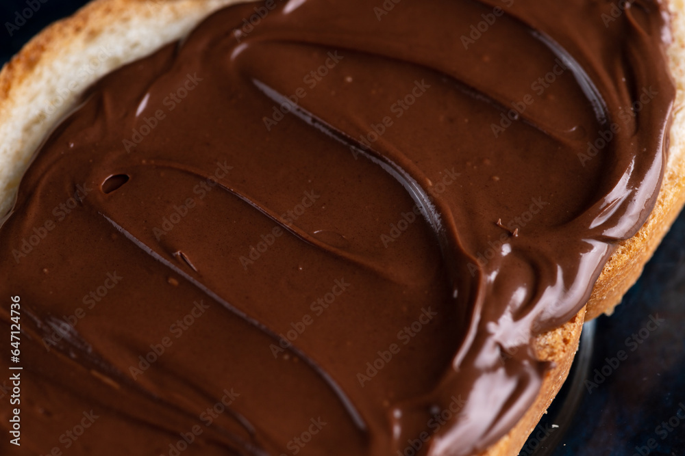 Sandwich with chocolate paste Sandwich with chocolate paste