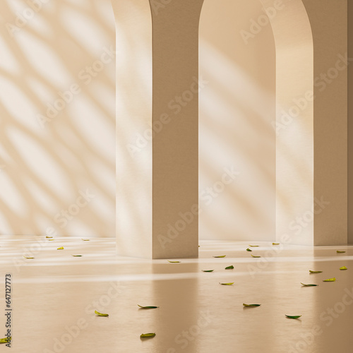 Neutral Empty Room, 3D Render