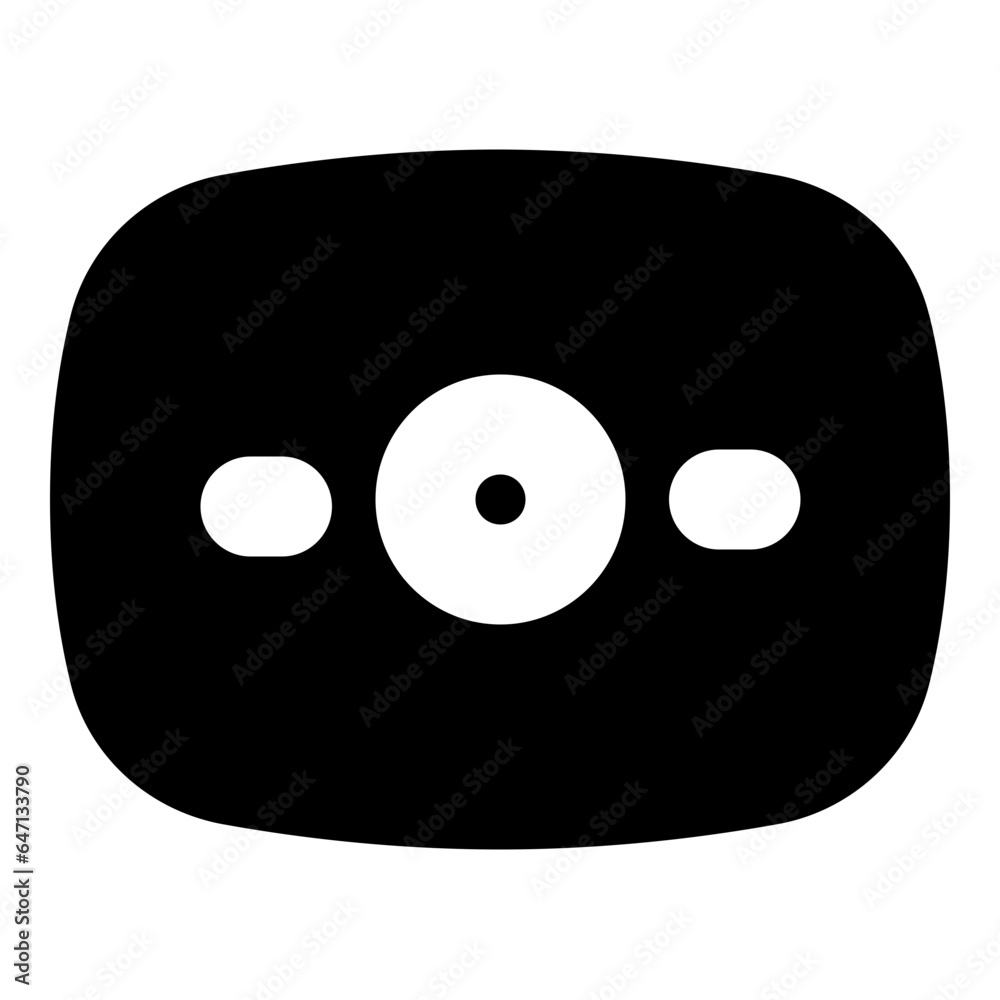 Monitor Glyph style icon vector design and illustration template Monitor Glyph style icon vector design and illustration template