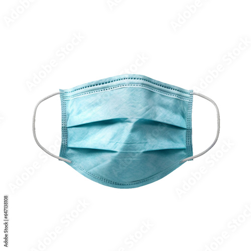 Surgical mask. isolated transparent background