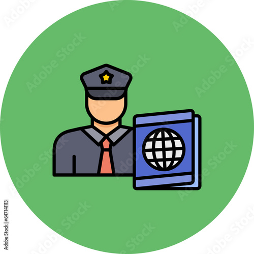 Passport control Icon