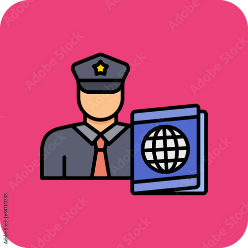 Passport control Icon