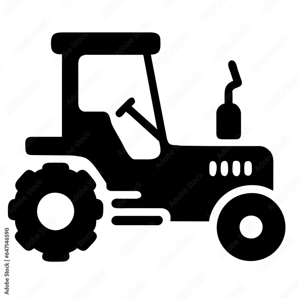 isolated tractor icon pictogram