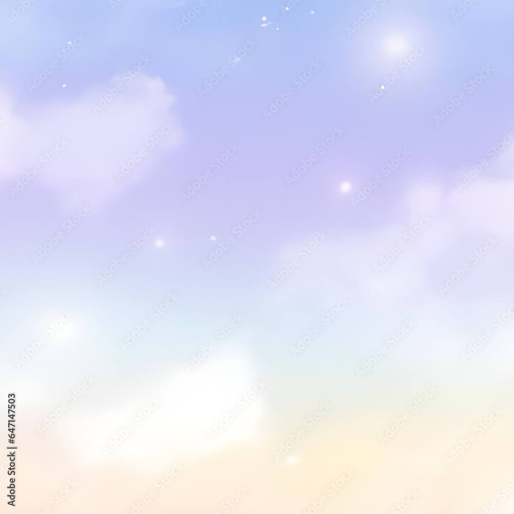 Pastel sky fantasy background.