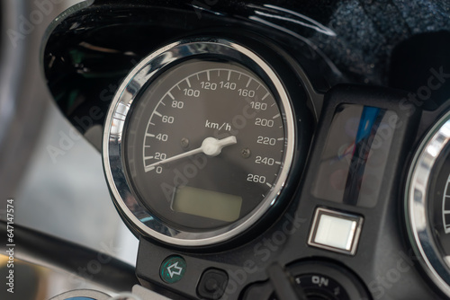 speedometer,Close up of the speedometer Motorcycle speedometer,speedometer