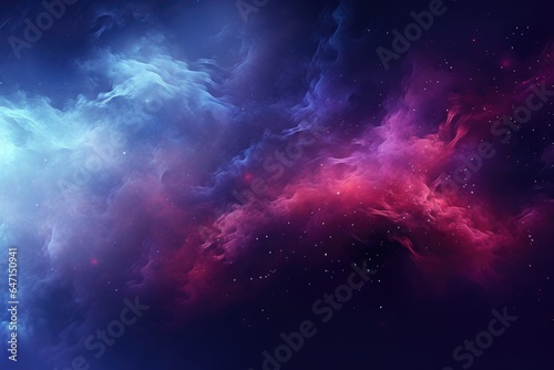 Red Blue Purple Space , Panoramic Background
