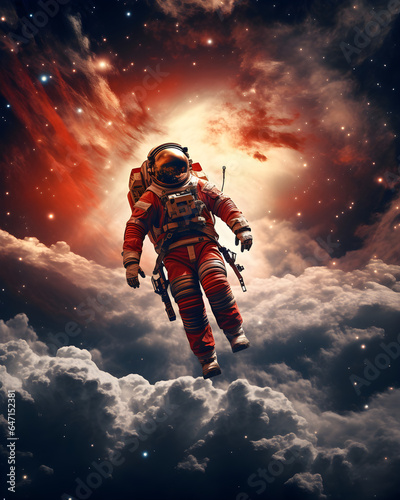 Astronaut in Outer Space