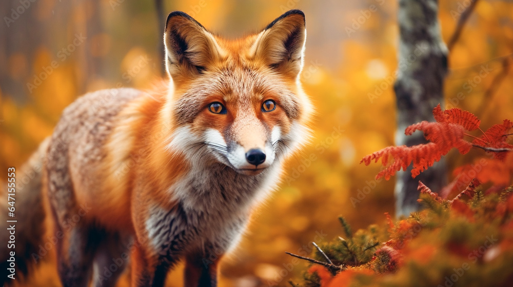 Fototapeta premium Fox in the Wilderness