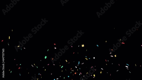 Confetti Particles. With Alpha Channel Prores4444.