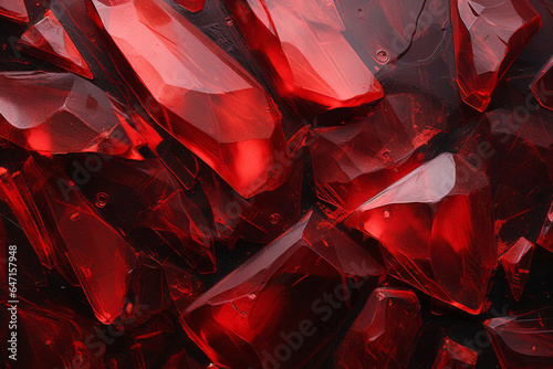 Gemstone Marvel: A 3D Texture Rendering of a Translucent Red Ruby - Capturing the Lustrous Beauty and Texture of a Precious Stone