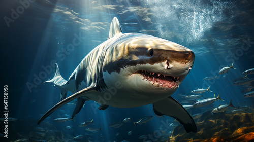 Shark in its Natural Habitat © EwaStudio