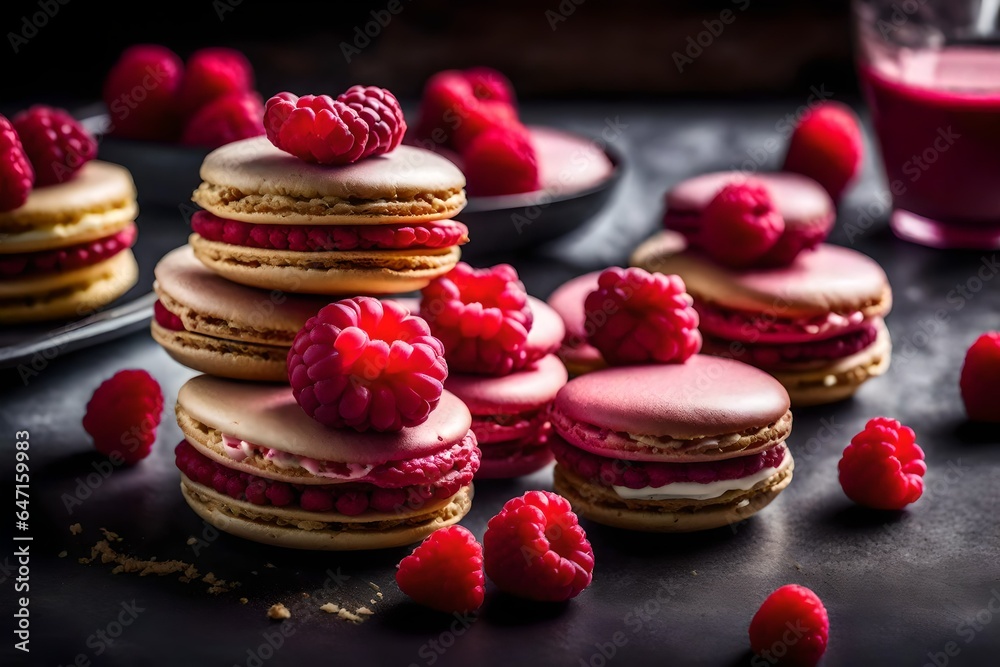 macaroons on a wooden table macaroons on a wooden table