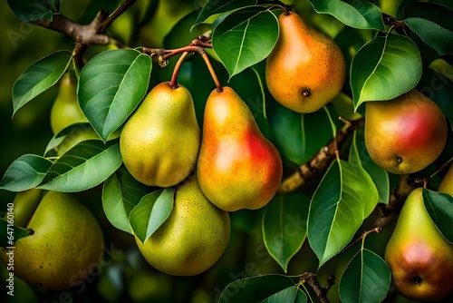 close up of pears