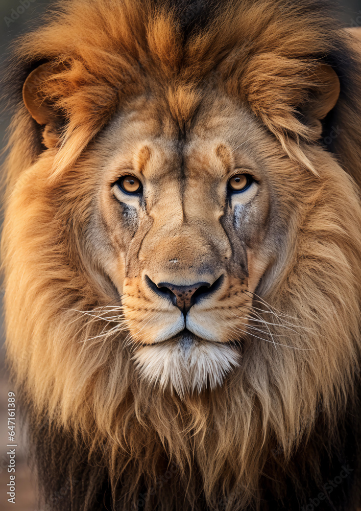 Jungle's Royalty: Powerful and Majestic Lion