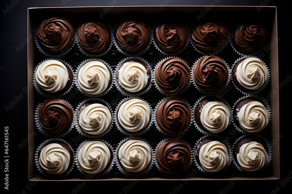 Chocolate Cupcakes, chocolatey treats in a box Chocolate Cupcakes, chocolatey treats in a box