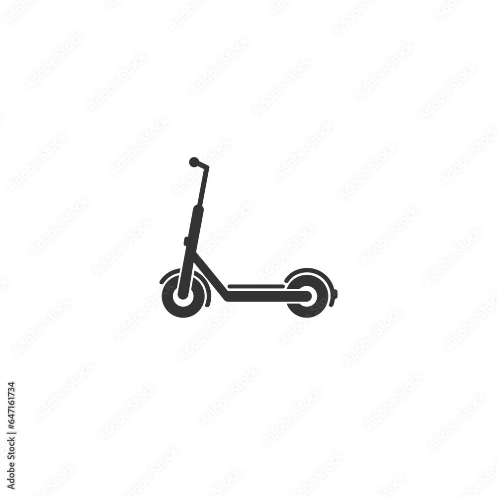 No scooter prohibition sign, Electric Scooter Icon, Vector illustration isolated on white Background No scooter prohibition sign, Electric Scooter Icon, Vector illustration isolated on white Background