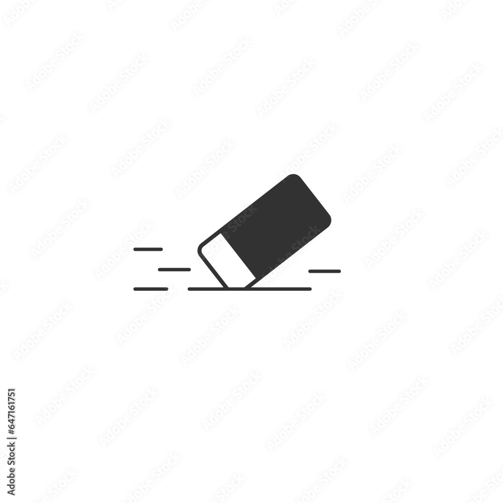 Eraser icon logo vector flat style design template Eraser icon logo vector flat style design template