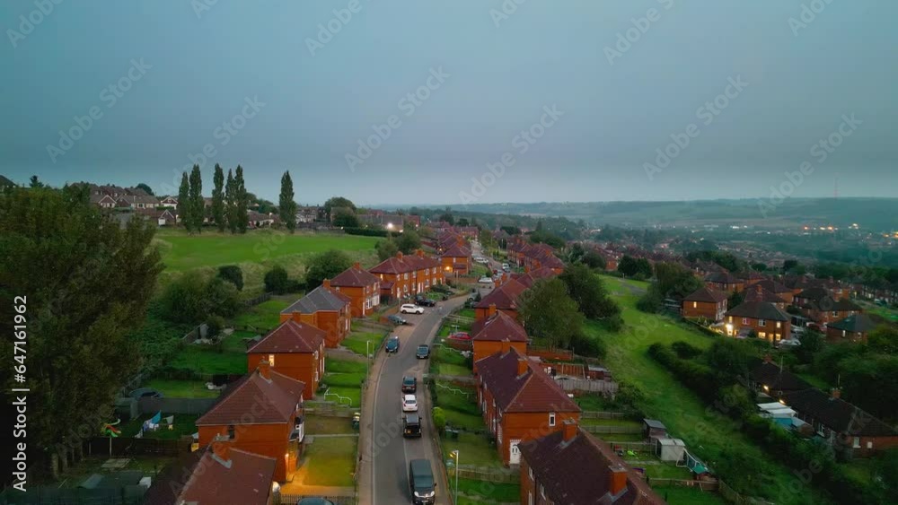 Explore the famed Dewsbury Moore Council estate in the UK through drone