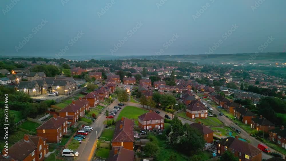 Explore the famed Dewsbury Moore Council estate in the UK through drone
