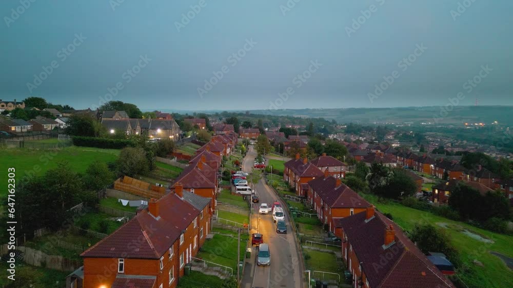 Explore the famed Dewsbury Moore Council estate in the UK through drone