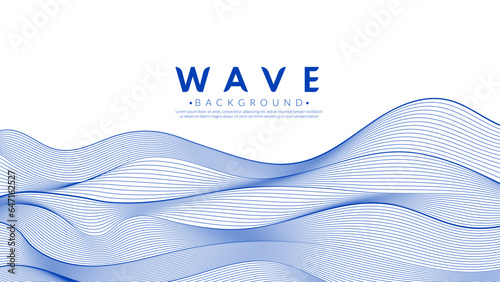 Abstract blue water wave line pattern background. Japanese style concept. Vector illustration. Graphic vector flat design.