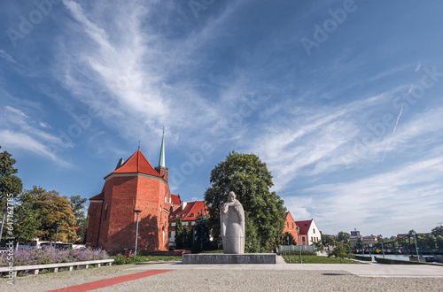 Tumski Island (Ostrów Tumski) in Wrocław, Poland (Dolny Śląsk). 