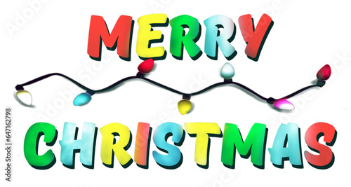 merry christmas with light - ideal for website, email, presentation, postcard, book, t-shirt, sweatshirt, mug, photo, label, sticker, book, notebook, printable, Cricut, silhouette

