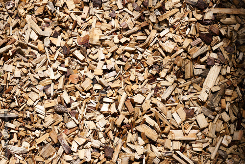 wood chips as a background