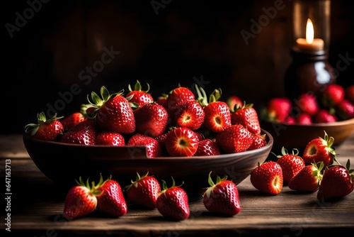 strawberries in a bowl