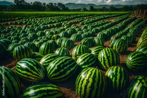 watermelons in the field