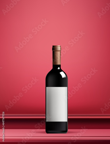 Abstract 3D Vector minimal scene for mockup product display. Food and beverage product background for sale event concept. Stage showcase on red display studio background. Vector EPS10
