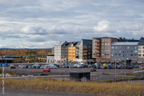KIRUNA, SWEDEN - SEPTEMBER 13, 2023: The New city center of Kiruna. © Adam