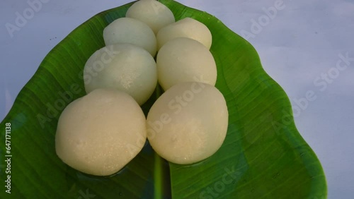 Indian Sweets Rasgulla.
This sweet originated in West Bengal, India. Other names for the dish include, Rasagulla, Rossogolla, Roshogolla, Rasagola, Rasagolla. Most popular sweet of all over India. photo