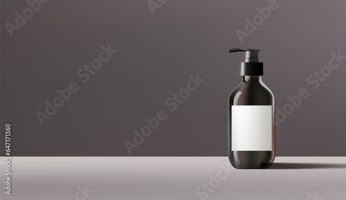 Abstract 3D Vector minimal scene for mockup product display. Cosmetic product background for sale event concept. Stage showcase on brown display studio background. Vector EPS10