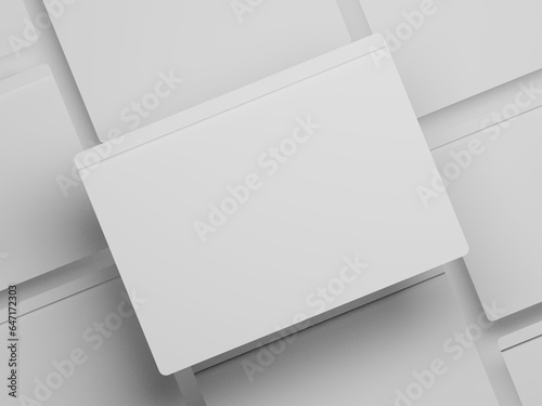 Browser 3d illustration with white background 