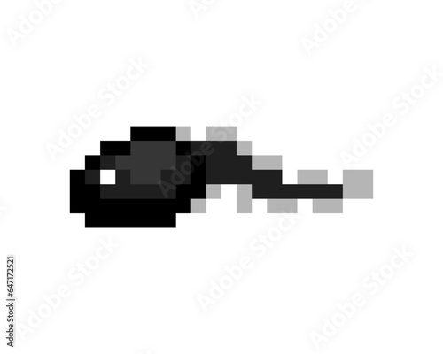Wallpaper Mural Tadpole pixel art. 8 bit Frog larva. pixelated Vector illustration Torontodigital.ca