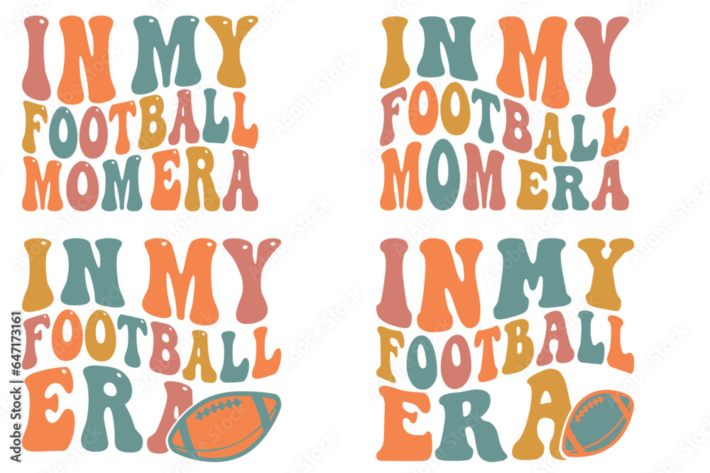 In my football era, In my football mom era Hippie SVG, Peace SVG, Inspirational SVG, Motivational SVG, Hippie Quote SVG bundle T-shirt
