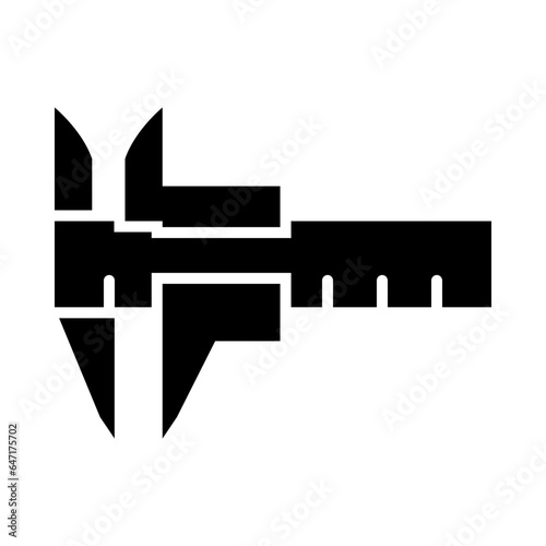 Caliper Glyph Icon Design
