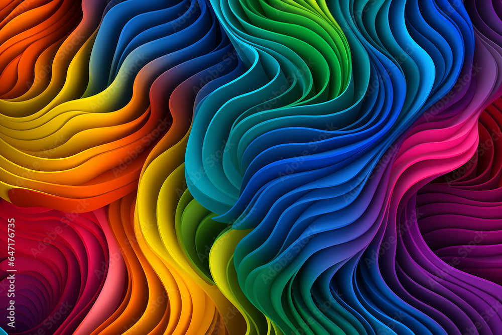Fototapeta premium Complex and intricate gradients with multiple colors blending seamlessly. background