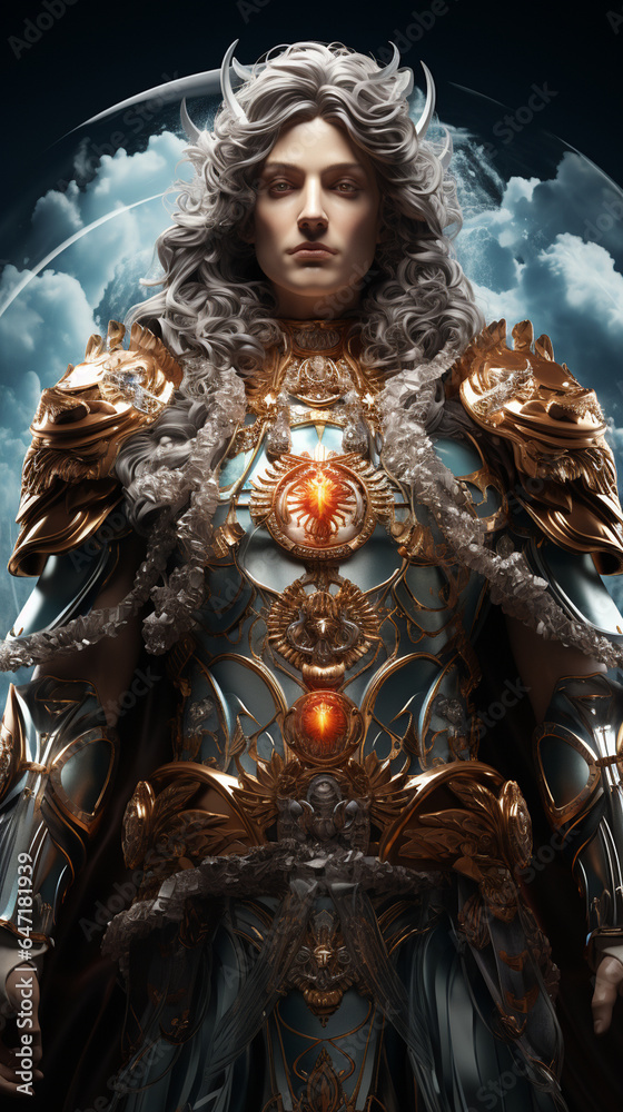Beautiful Archangel full body. AI Generative Beautiful Archangel full body. AI Generative